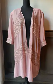 Le Bos Pink Sequin Kimono