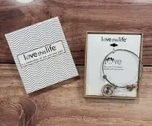 Love this Life Pawprint Stainless Steel Bangle