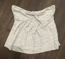 NWOT Socialite retro tie front knit top