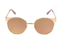 Panama Jack Polarized Mirrored Rose Gold Aviator Sunglasses New