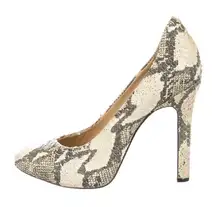 Leather Animal Print snake skin Pumps sz 5.5