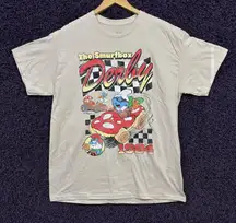 The Smurfbox Derby 1984 Racing The Smurfs Cartoon T-Shirt L