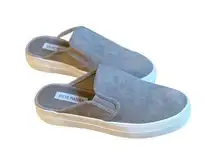 Steve Madden Women's Gray Suede Mule Slip-On Sneakers Size 7.5 Casual