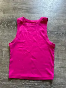 Pink High-Neck Tank