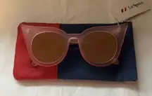 Le Specs Pink Cateye Glasses