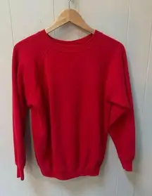 Sport Red Crewneck Sweatshirt Large