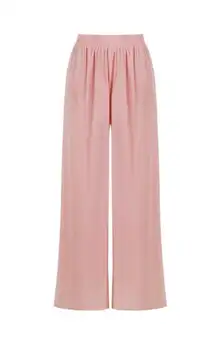 Never worn: Muted Pink Linen wide leg pants