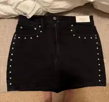 Abercrombie High Rise Jean Skirt 