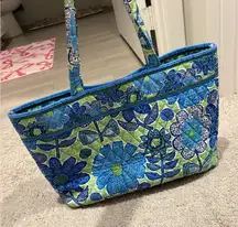 Vera Bradley Blue and Green Floral Tote