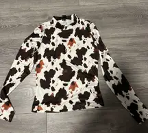 SHEIN Cow Print Shirt