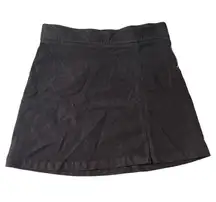 Everlane The Moleskin High Rise Velvety Mini Skirt Black Size 8