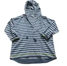 Soft Joie striped high low hooded top