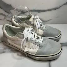 Vans Skateboard | Women's Cream Gray Low Top Suede Leather Sneakers Sz 9.5