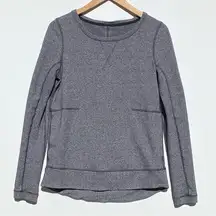 LULULEMON Women’s Exhalation Pullover Heathered Gray size 6