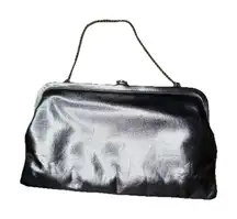 Vintage La France Small Silver Evening Purse Bag Clutch Handbag Chain Handle 60s