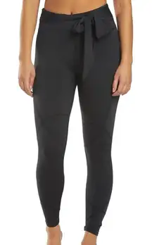 Free People Movement High Bar Black Leggings High waist tie front