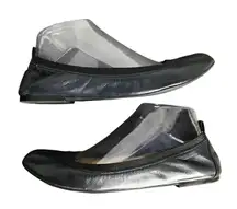 Sam Edelman Womens Navy Blue Elastic‎ Slip On LeatherRound Toe Ballet Flats Sz7