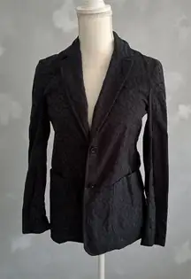 SEE BY CHLOE Black Eyelet Long Sleeve Blazer Jacket Size US 4