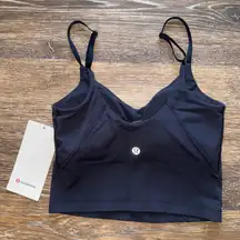 Lululemon Align Tank Cropped Cami A/B Black Night Size 2 NWT