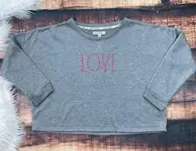 $5 SALE!  Rae Dunn Love Long Sleeve Shirt Grey