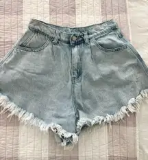 Flare Denim Shorts
