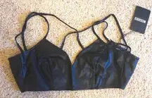 NWT Faux Leather Top