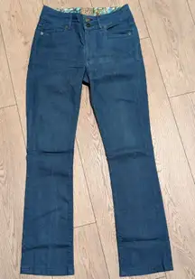 Rich & Skinny Womens 27 Jeans Silky Style Slim Boot Leg Trouser Blue Denim