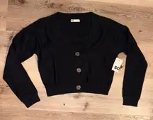 SO Women's Black Cardigan Sweater