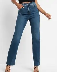 Express modern straight super high rise jeans size 8