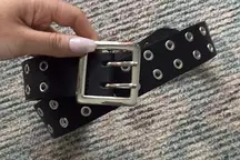 Black And Silver Belt