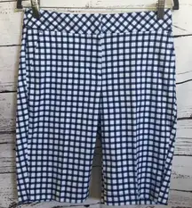 NWT‎ IZOD GOLF ladies blue plaid women’s shorts