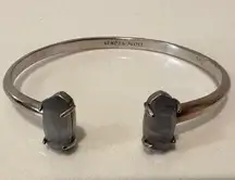 Kendra Scott Edie Silver Slate Cat’s Eye Stone
Cuff Bracelet