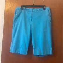 Ashley Stewart 12 W Turquoise shorts