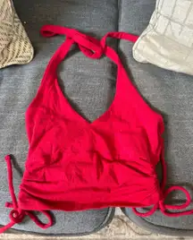 Red Halter Top Hollister