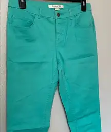 Teal Green Skinny Jeans 