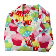 Victoria’s Secret cupcake after party pajama top button up flannel size XS