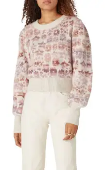 LoveShackFancy Womens Luxury Wool Alpaca Blend Sweater Sz Medium Cottage Knit