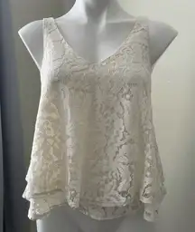 Decree Women’s Lace Crop Top Size S