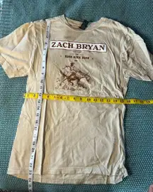 Zach Bryan Burn Burn Burn Official Merch Tour Tee T-Shirt Horse Cowboy Small