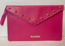 Juicy Couture Hot Pink Studded Envelope Clutch - NWOT