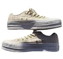 Converse Chuck Taylor Women's Size 8 Lift Herringbone Mesh Low Top Cream White