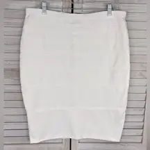 THALIAN Stretchy White Bandage Skirt-12