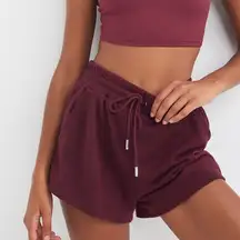 ✨Pink VS Sweat Burgundy Shorts✨