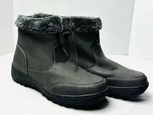 Khombu Addison Womens Ankle All-Weather Winter Boot Size 9 Black Water Repellent