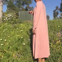 SHEIN Salmon Pink Duster Cardigan