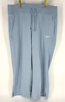 Nike Wide Leg Sweatpants Light Blue Size 14