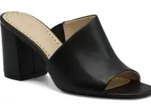 Adrienne Vittadini Albi Mule Black Women's Block Heel