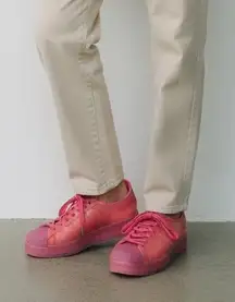 Adidas Superstar Womens 8.5 Pink Frosted Jelly Sole Sneakers Y2K Streetwear 90's