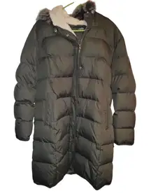 Vintage Ralph Lauren Duck Down Hooded Puffer 1X