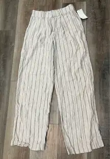 a new day Beige and Black Pinstripe Pants